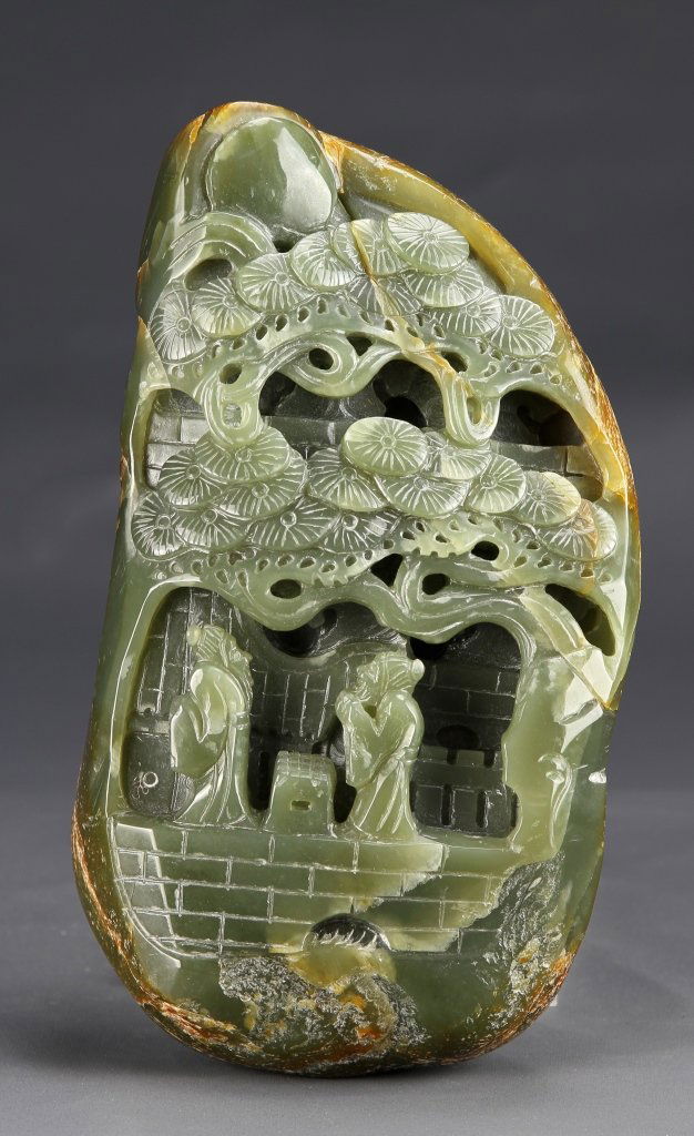 Chinese Carved Jade Boulder (1 of 1)
