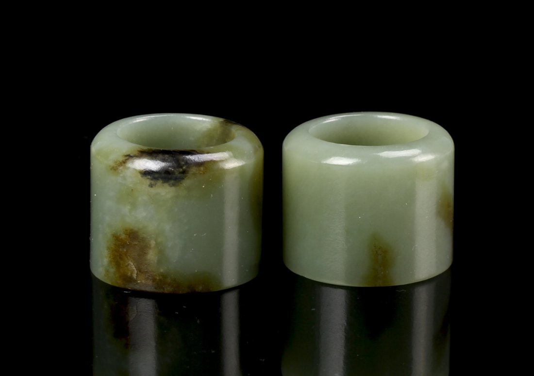 Chinese Jade Thumb Rings (1 of 3)