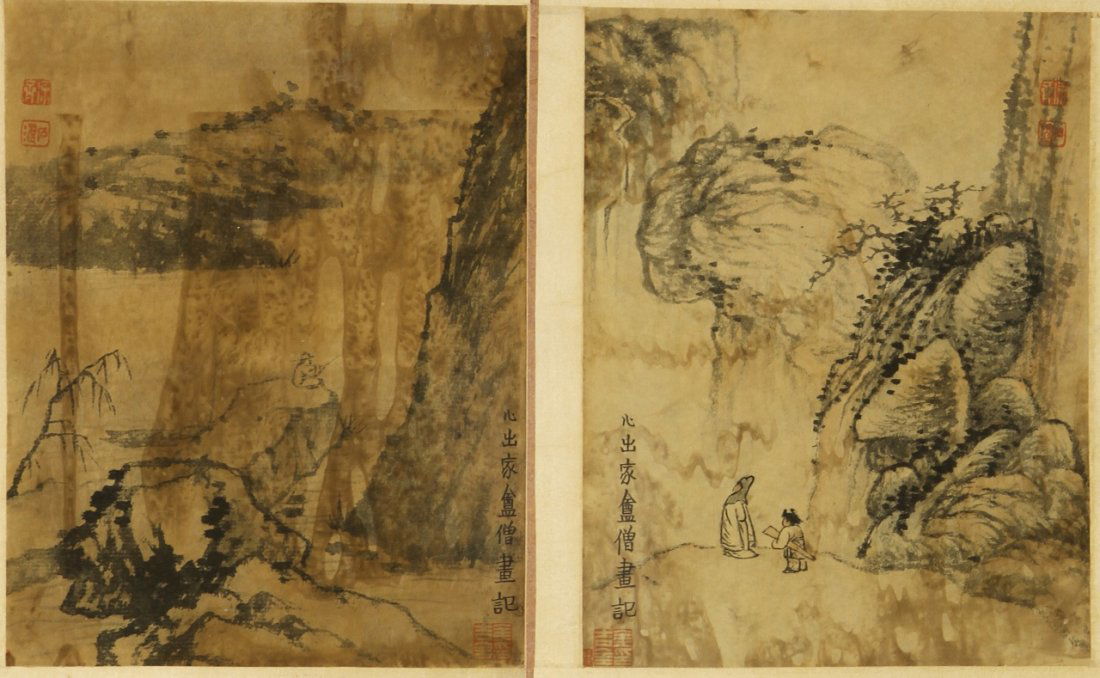 Two Chinese Paintings of Landscapes (1 of 1)