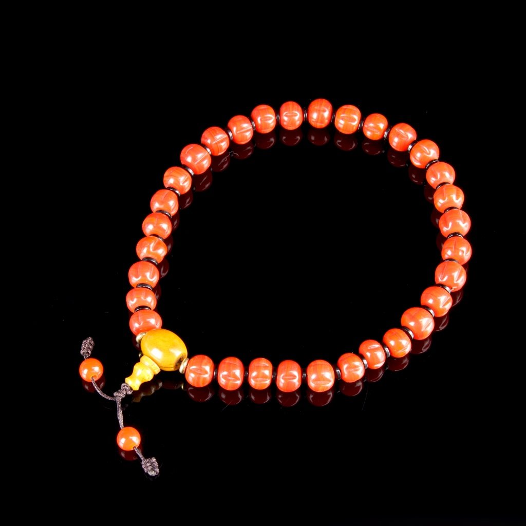 Chinese Agate Buddhist Prayer Beads (1 of 2)