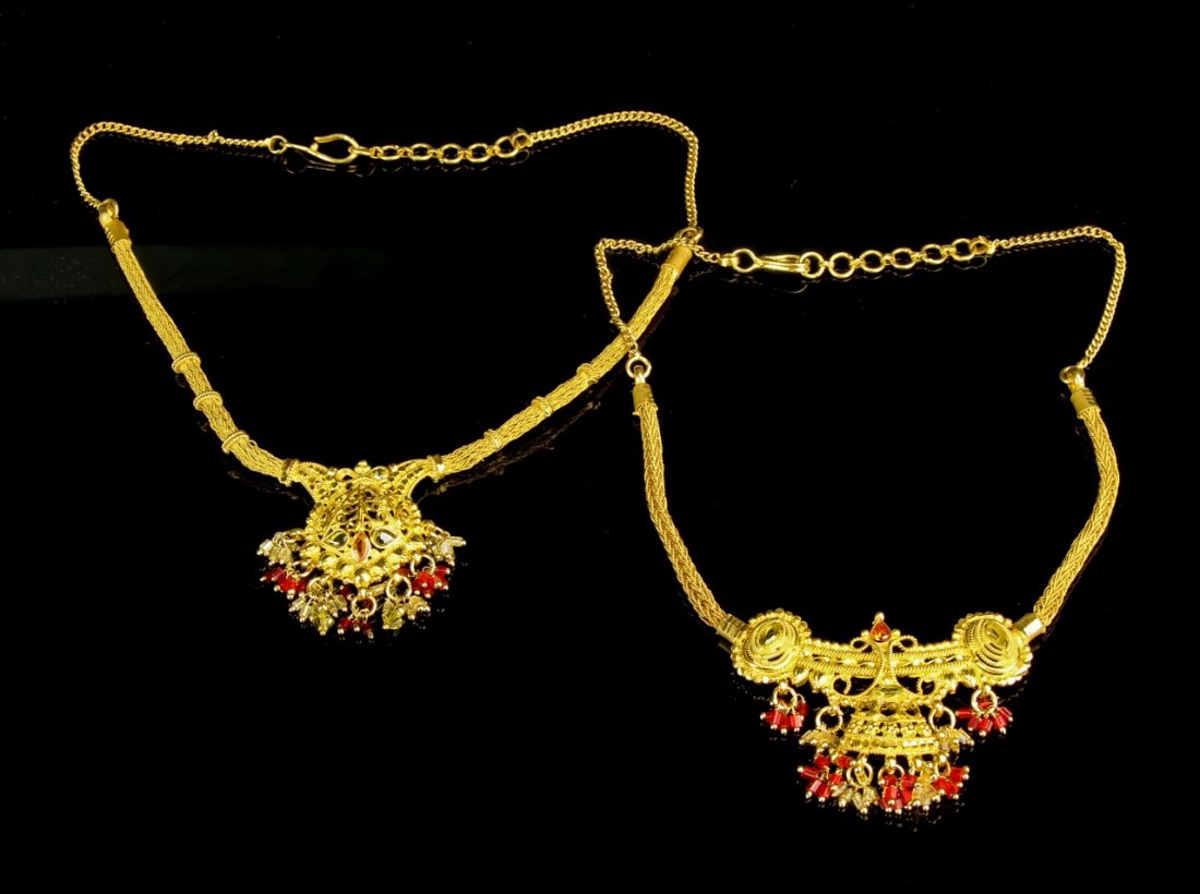Two Thai Gold Necklaces (1 of 3)