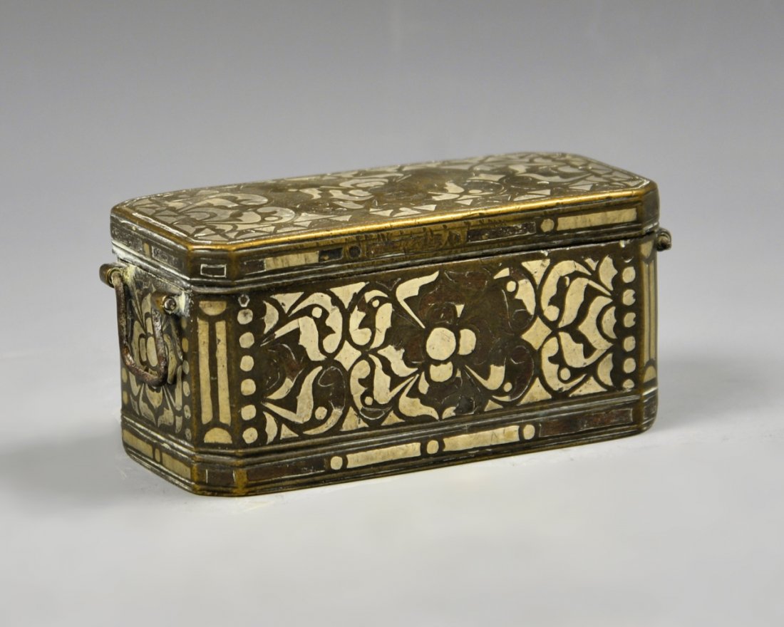 Chinese Bronze Box with Silver Inlay (1 of 3)