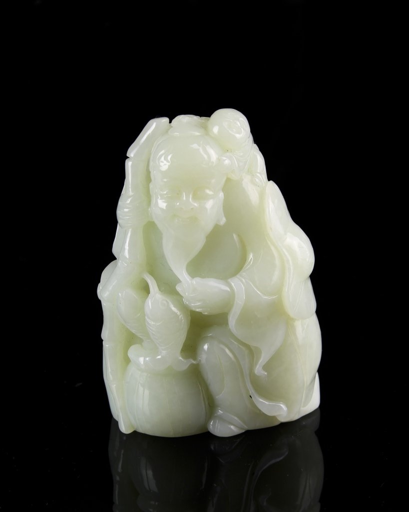 Chinese Carved Jade Figure (1 of 4)