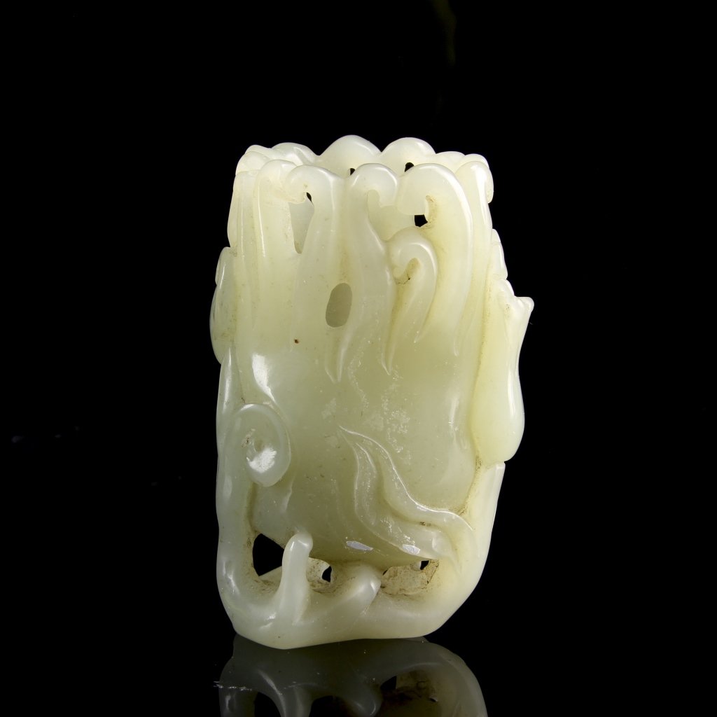Chinese Jade Miniature Flower Vase (1 of 5)