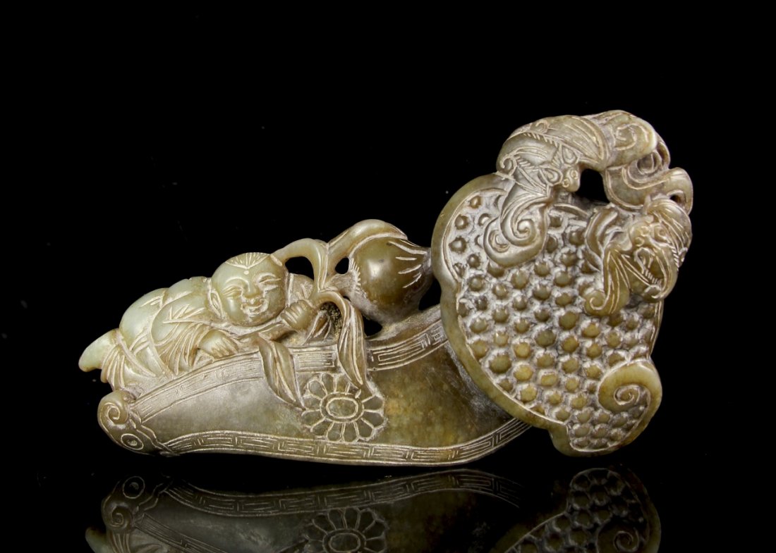 Chinese Jade Ruyi Scepter (1 of 4)