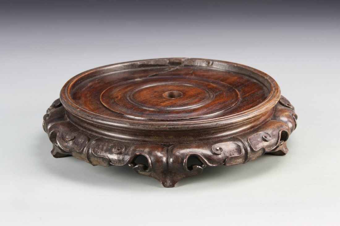 Chinese Zitan Wood Stand (1 of 4)