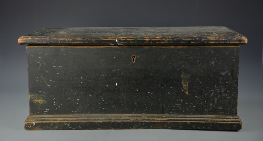 Blue and Gray Painted Six Board Box (1 of 7)