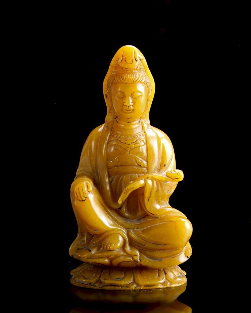 Chinese Shoushan Stone Buddha (1 of 4)