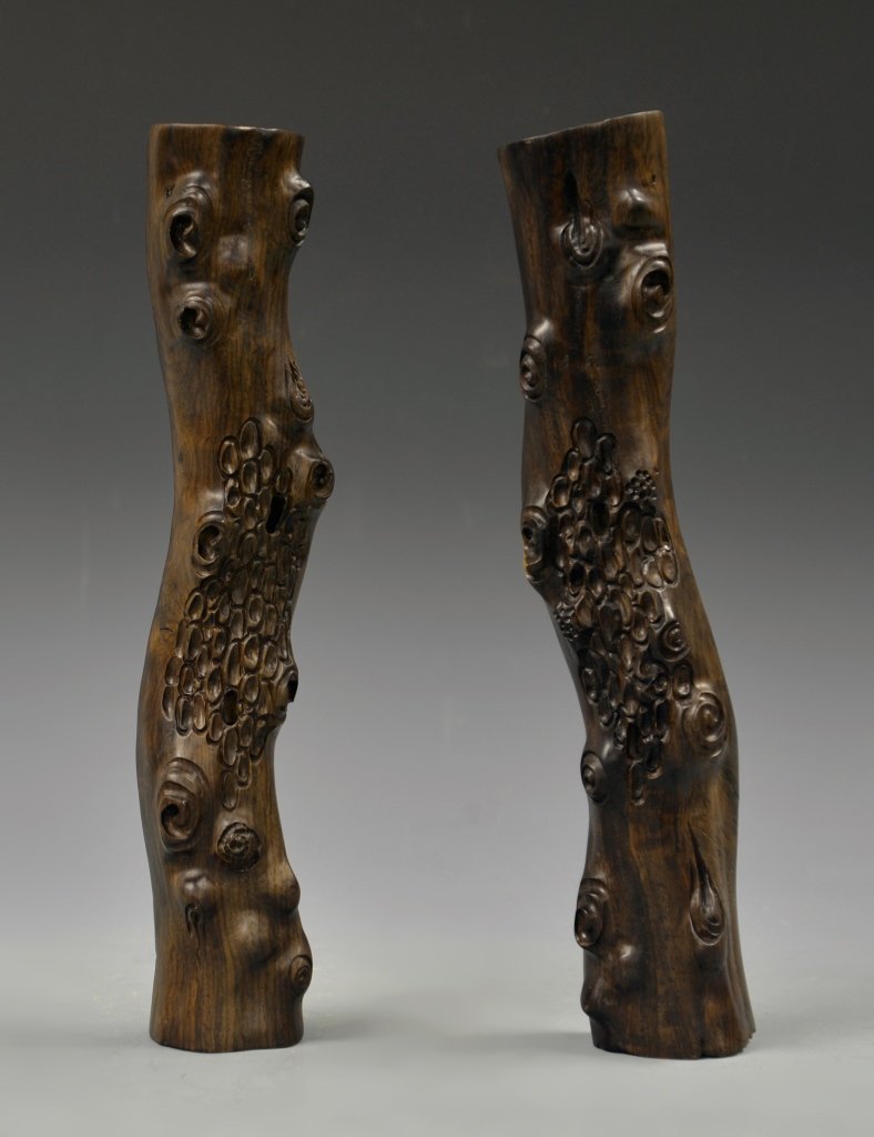 Pair of Chinese Hardwood Paper Weights (1 of 2)