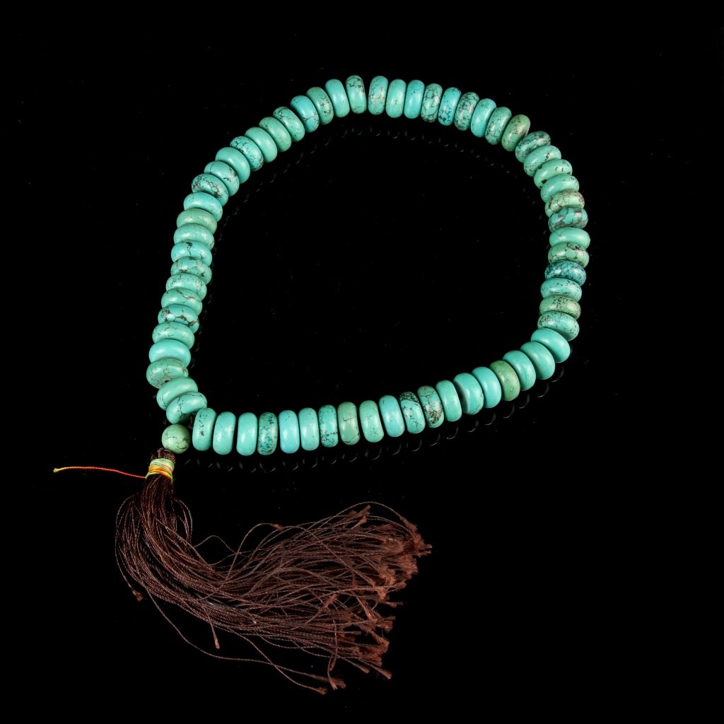 Chinese Tibetan Turquoise Prayer Bracelet (1 of 2)