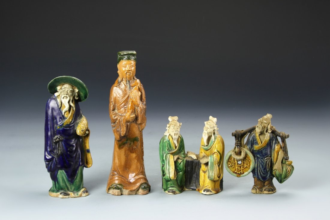 Four Chinese Porcelain/ Pottery Figures (1 of 3)