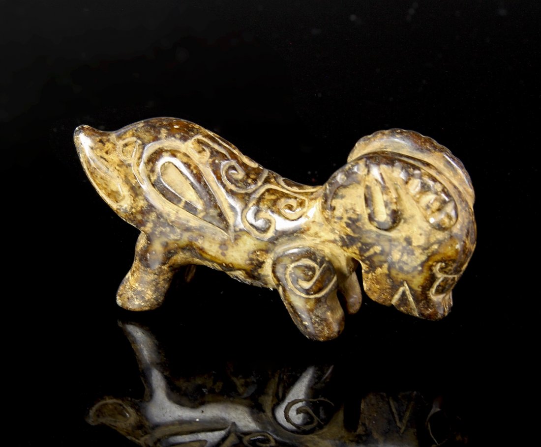 Chinese Antique Jade Horse: China, antique jade horse. 3 in.