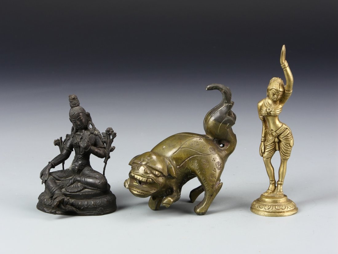 Three Chinese Bronze Items (1 of 3)