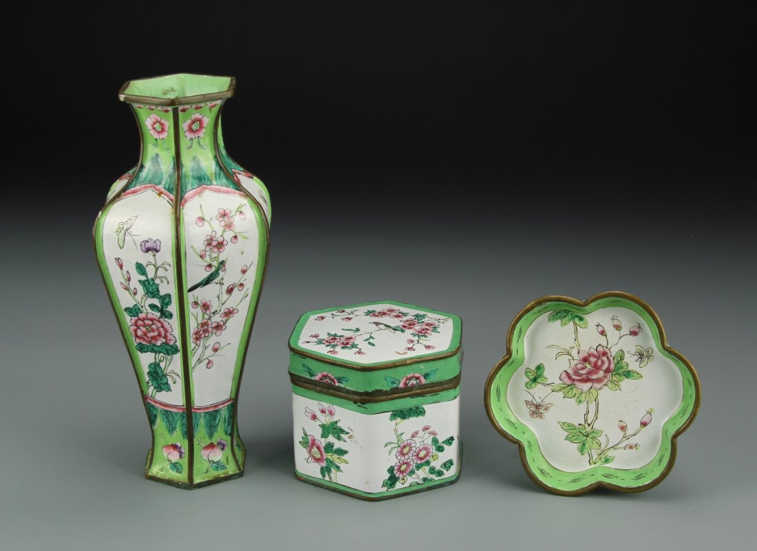 Three Chinese Enameled Items (1 of 2)