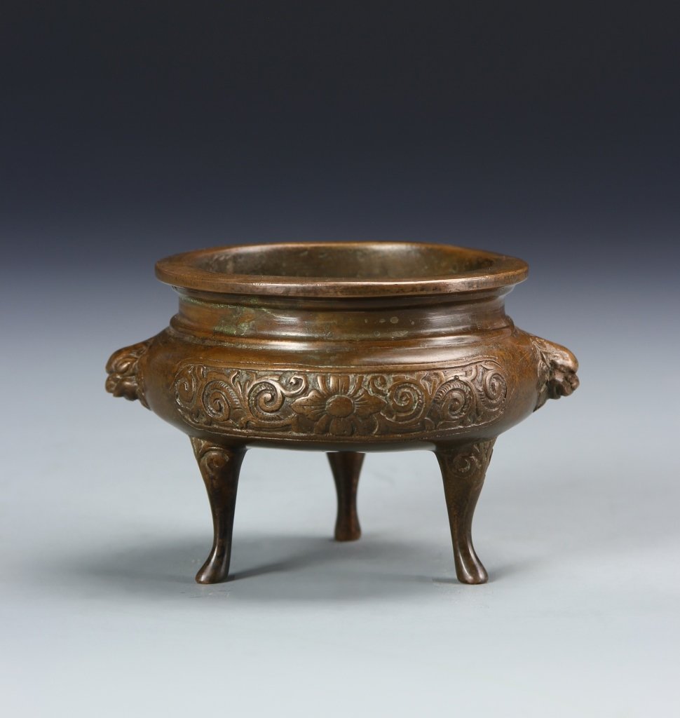 Chinese Bronze Tripod Censer (1 of 7)