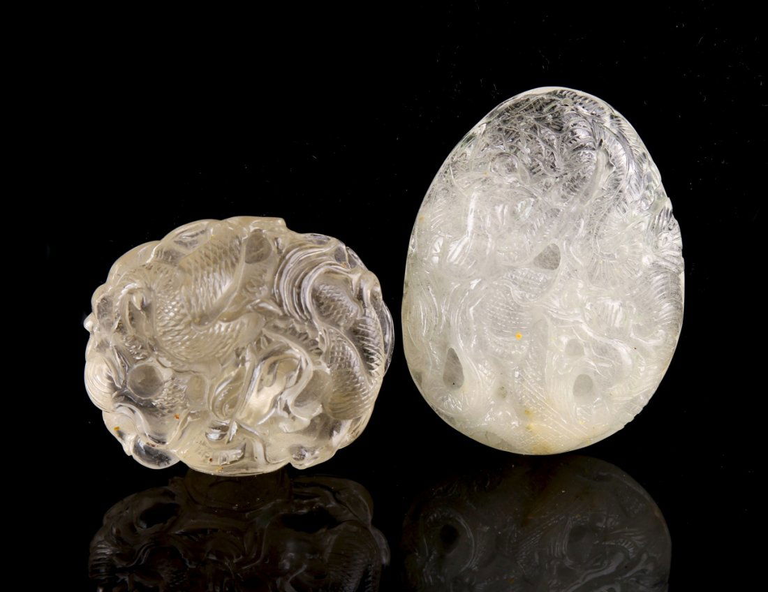 Two Chinese Crystal Ornaments (1 of 2)