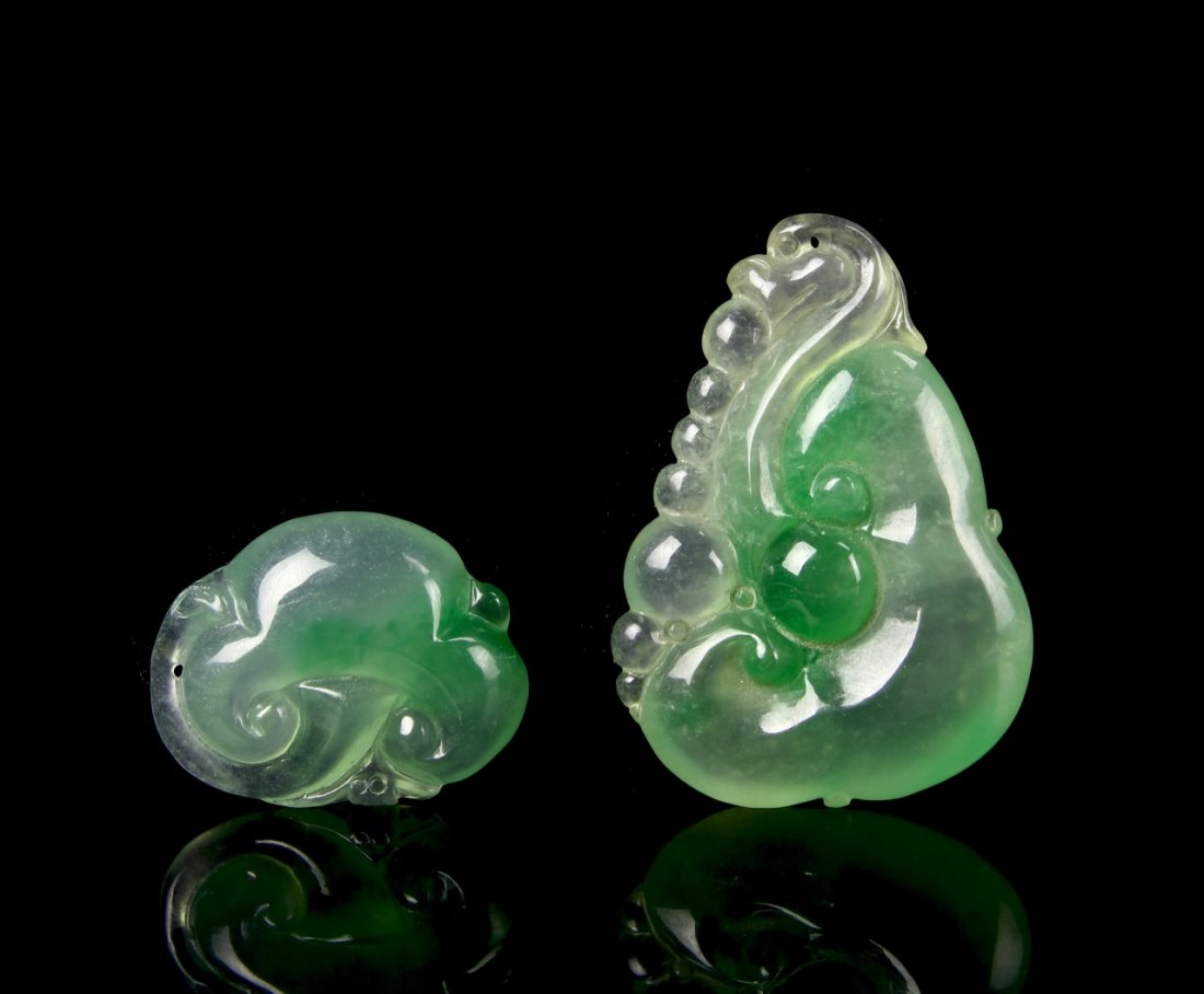 Chinese Two Jadeite Pendants (1 of 2)