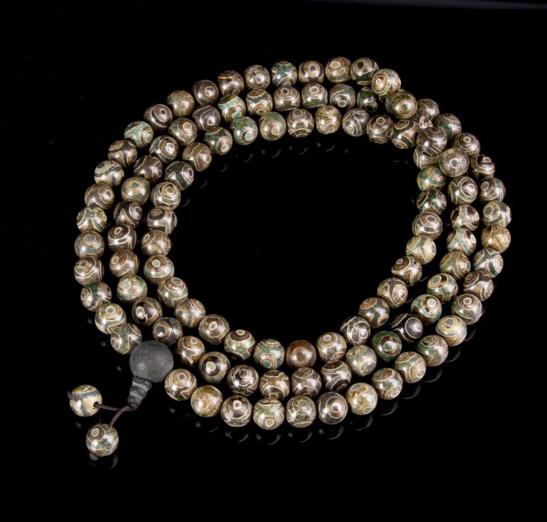 Chinese Agate Prayer Beads (1 of 2)