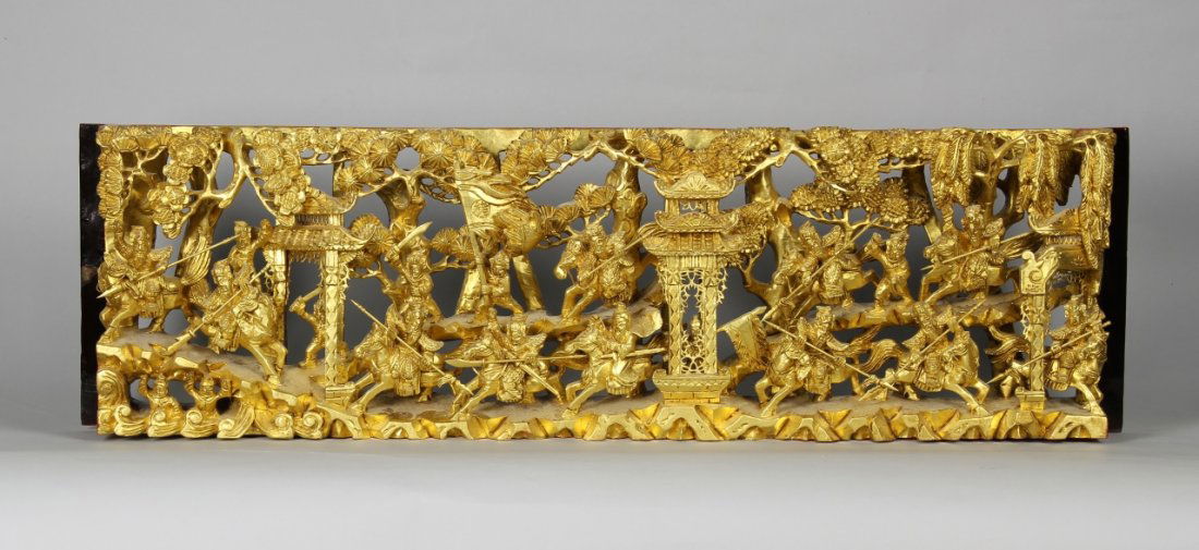 Chinese Antique Gilt Panel (1 of 9)