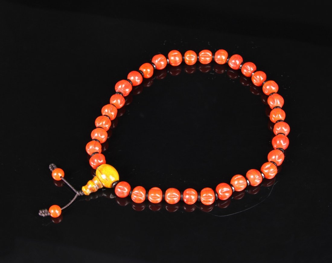 Chinese Agate Prayer Beads (1 of 2)