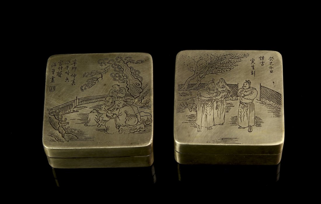 Two Chinese Bao Ink Boxes (1 of 2)