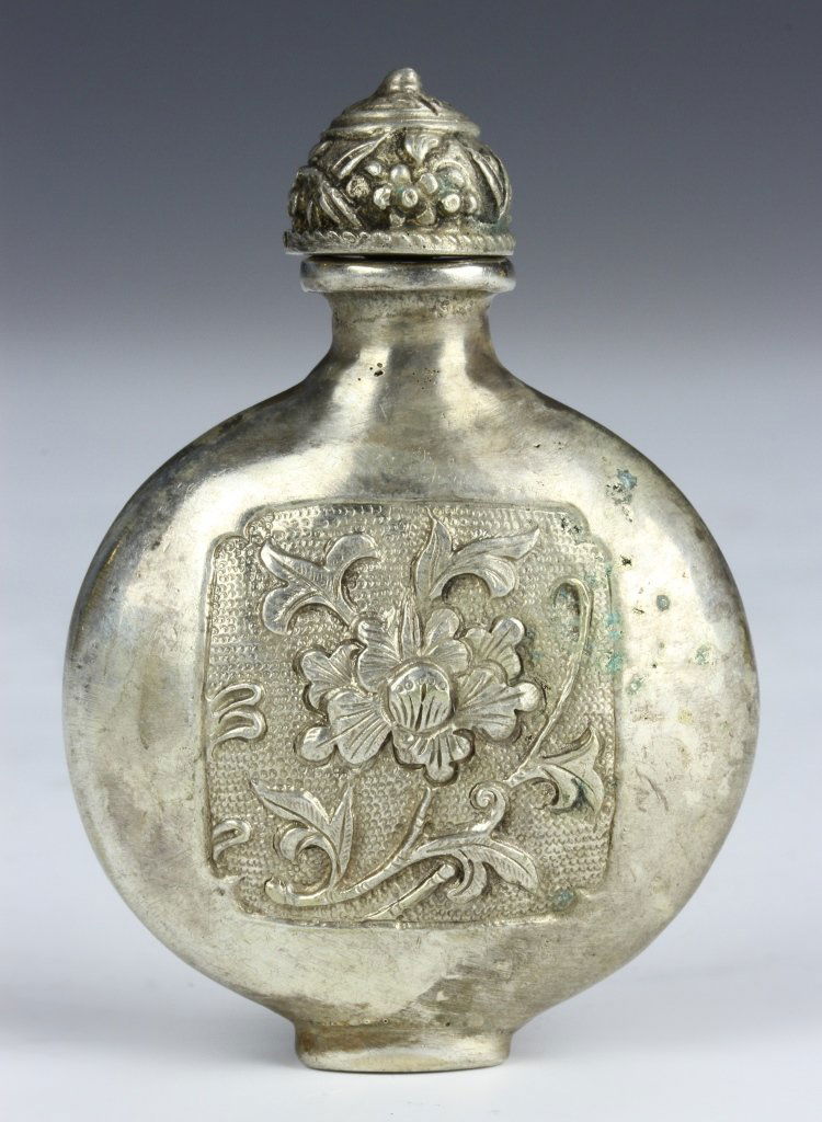 Chinese Silver Snuff Bottle (1 of 3)