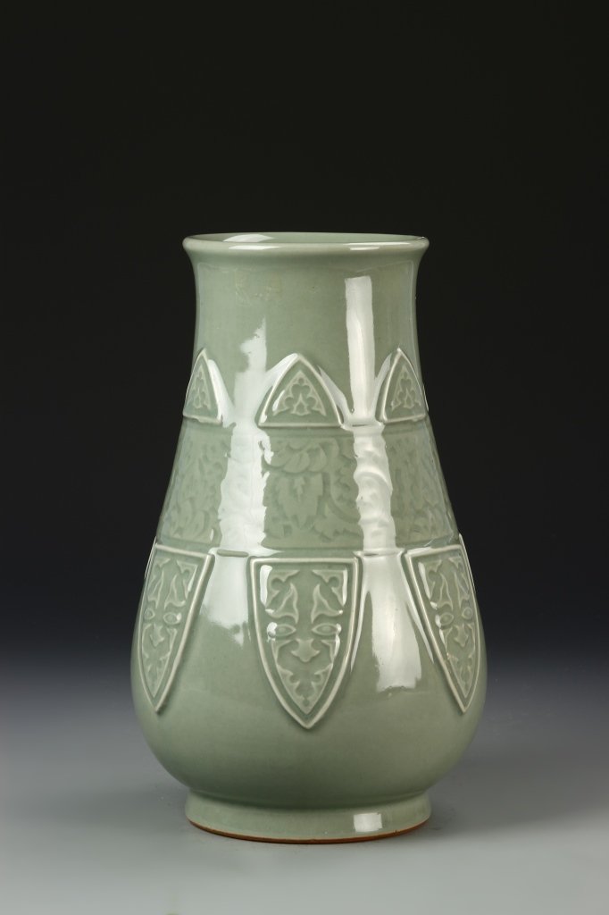Chinese Celadon Cong Vase (1 of 5)