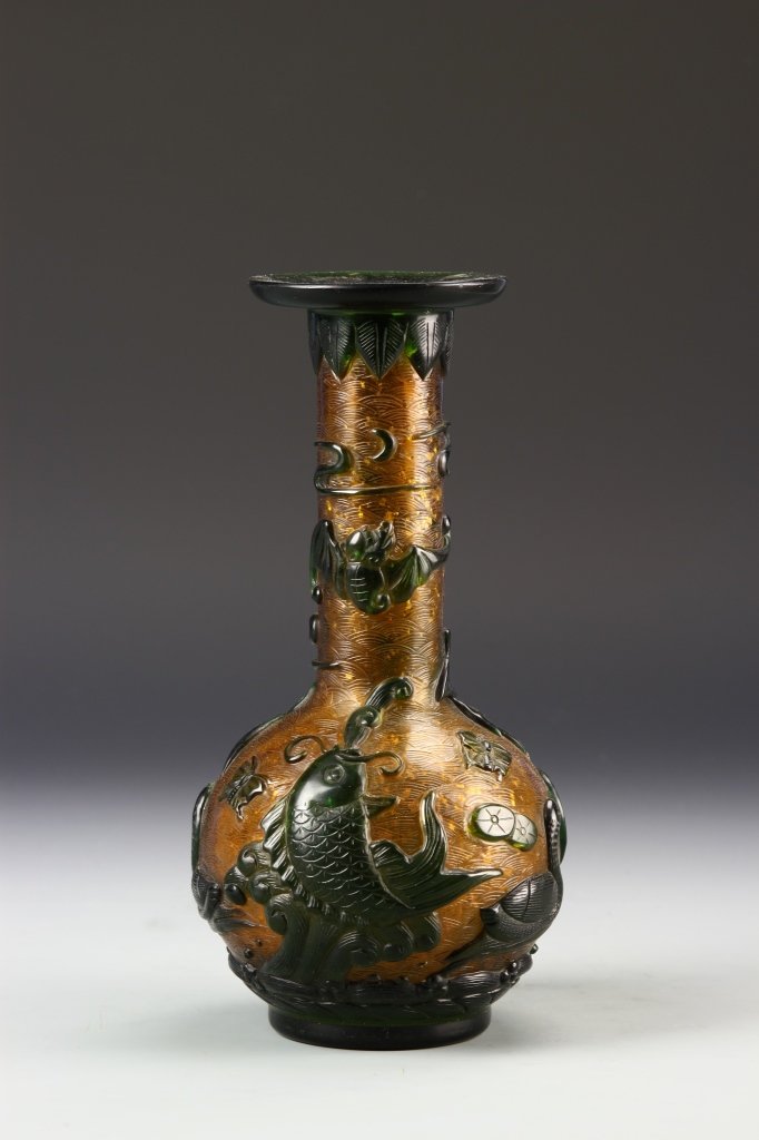 Chinese Peking Glass Vase (1 of 5)