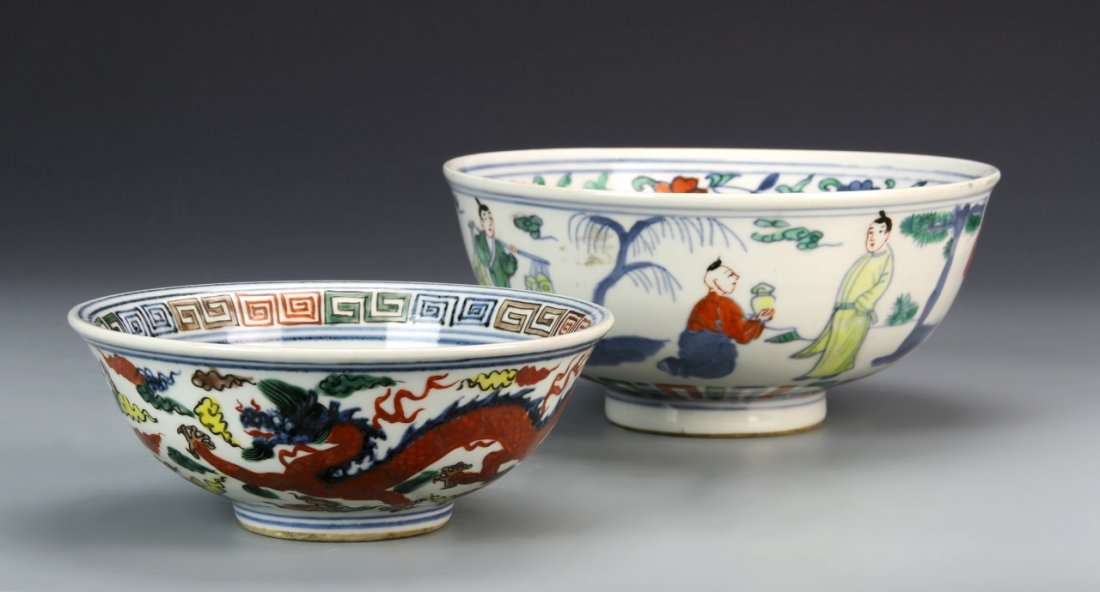 Two Chinese Wucai Bowls (1 of 5)