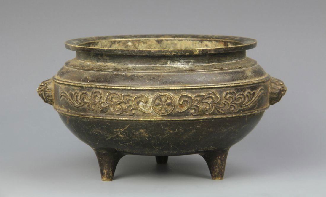 Chinese Tripod Bronze Censer (1 of 5)