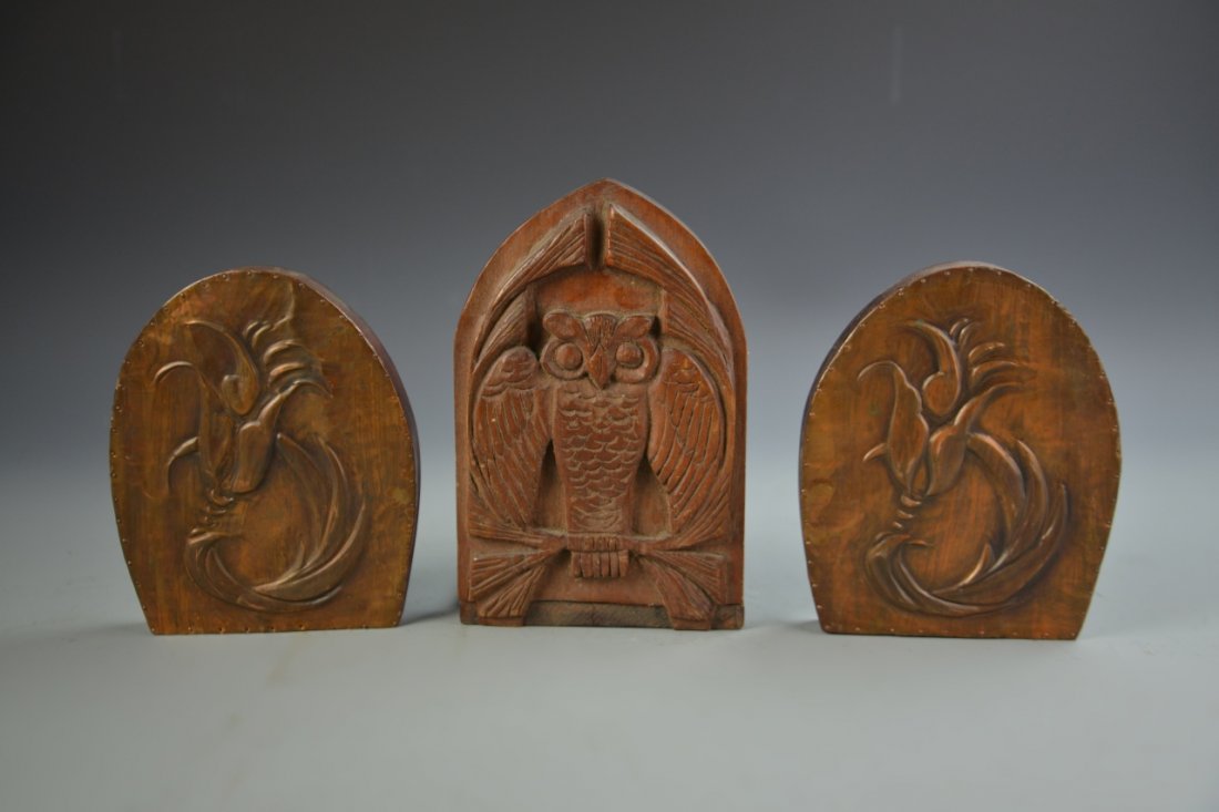 Brass Book Ends and Door Stop (1 of 5)