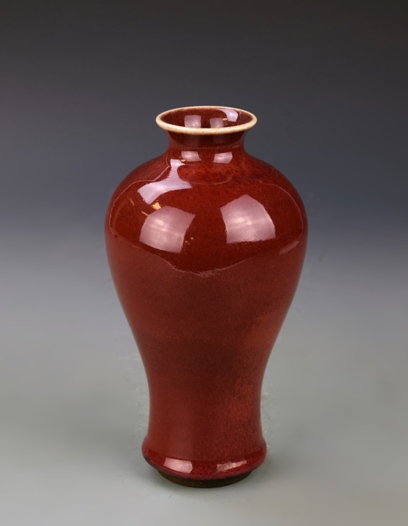 Two Chinese Ox Blood Vases (1 of 5)