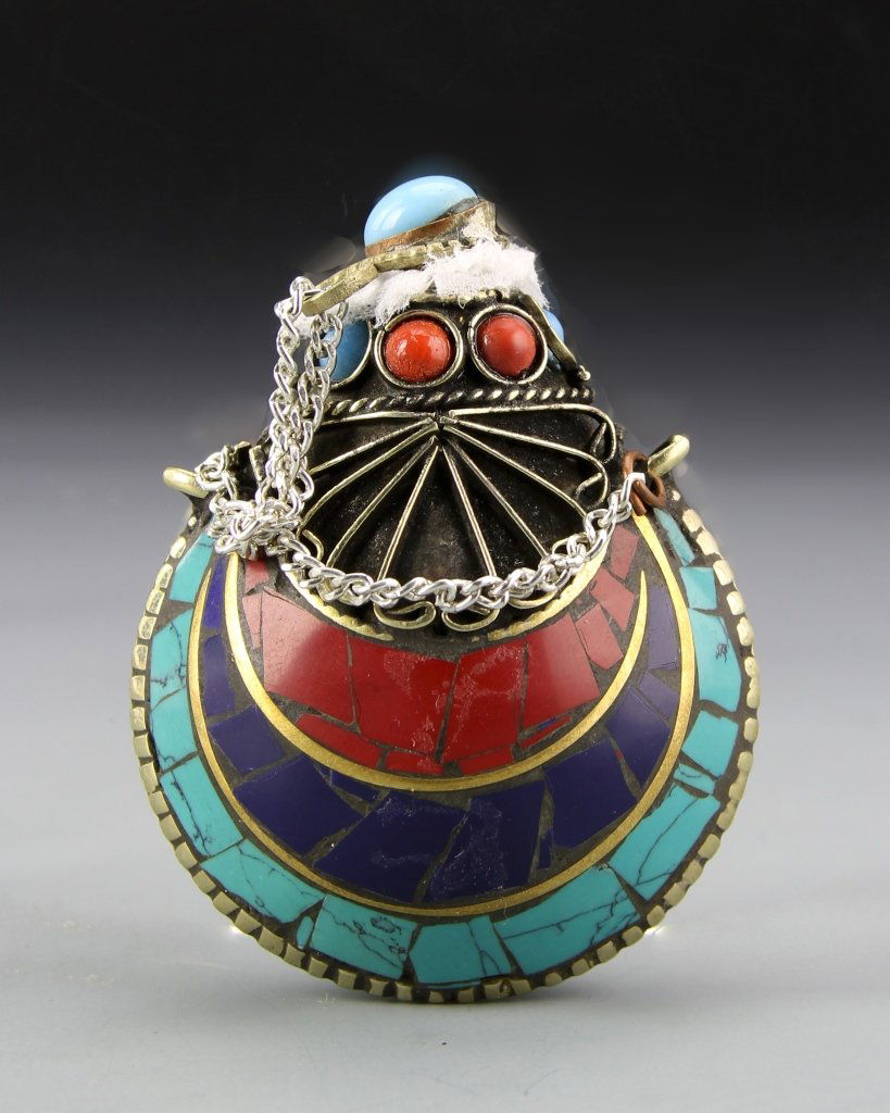 Tibetan Copper Snuff Bottle (1 of 2)