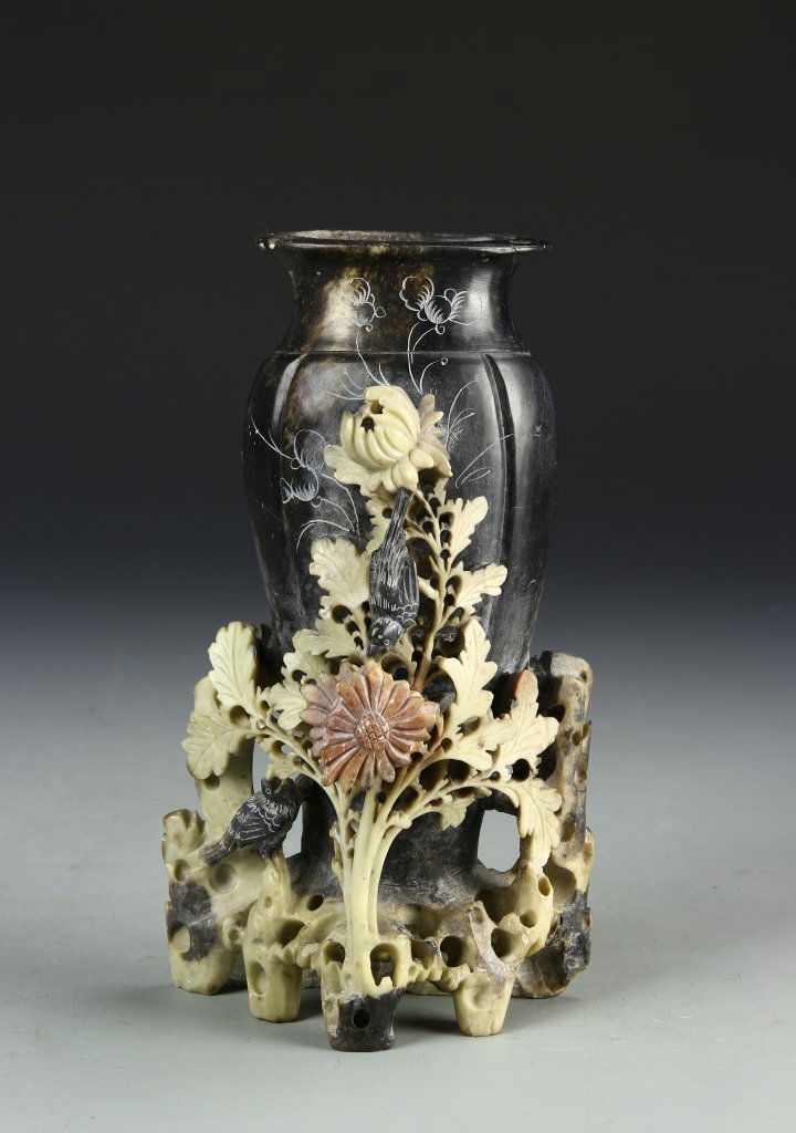 Chinese Soap Stone Vase (1 of 5)