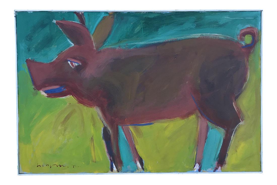 Jim Wagner Painting Pretty Piggy (1 of 4)