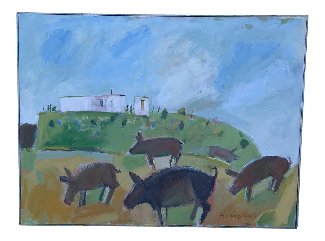 Jim Wagner Pig Party Painting (1 of 5)