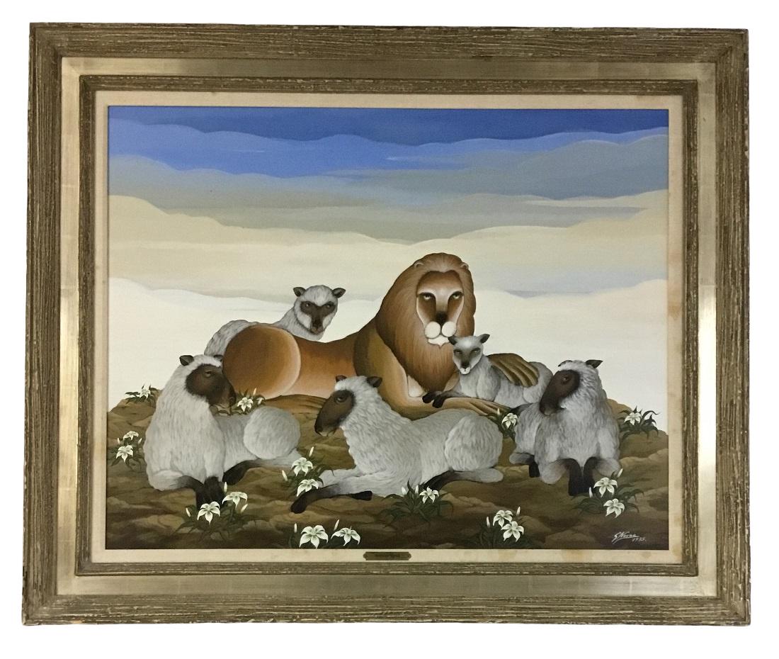 Gustavo Novoa Lion Painting, 1975 (1 of 8)