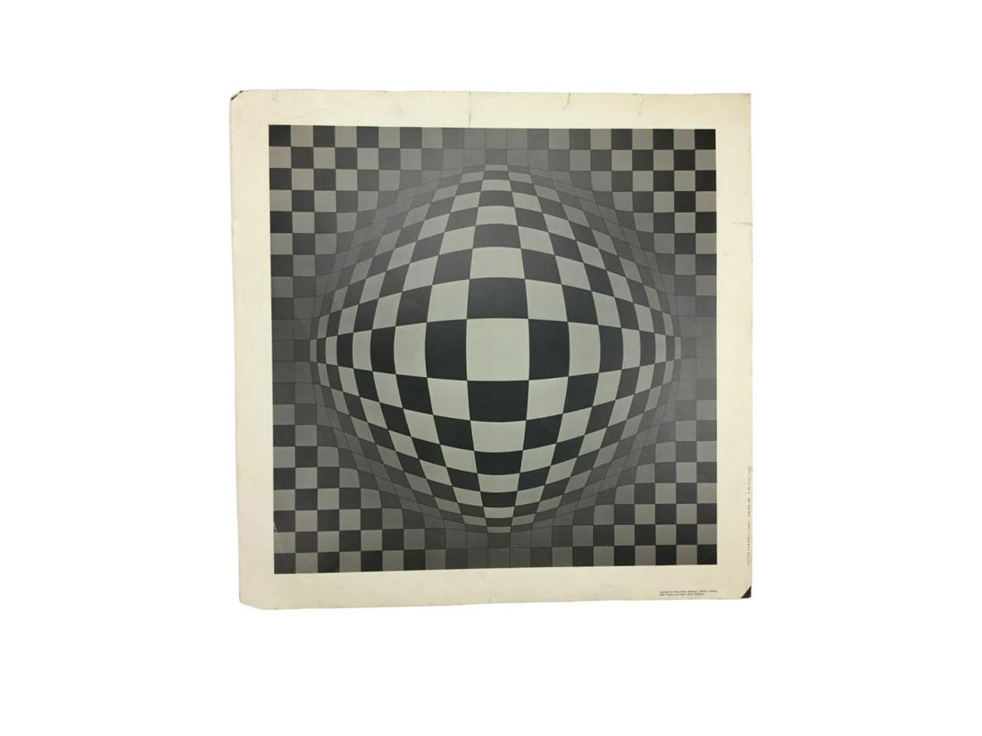 Victor Vasarely Vega Sakk Silkscreen 1965 (1 of 7)