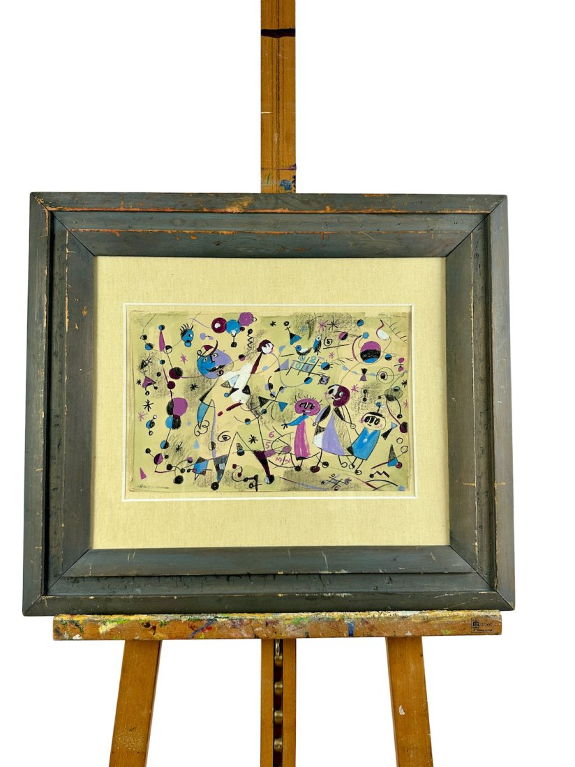 Edward Goldman Surrealist Ball Player Drawing (1 of 6)