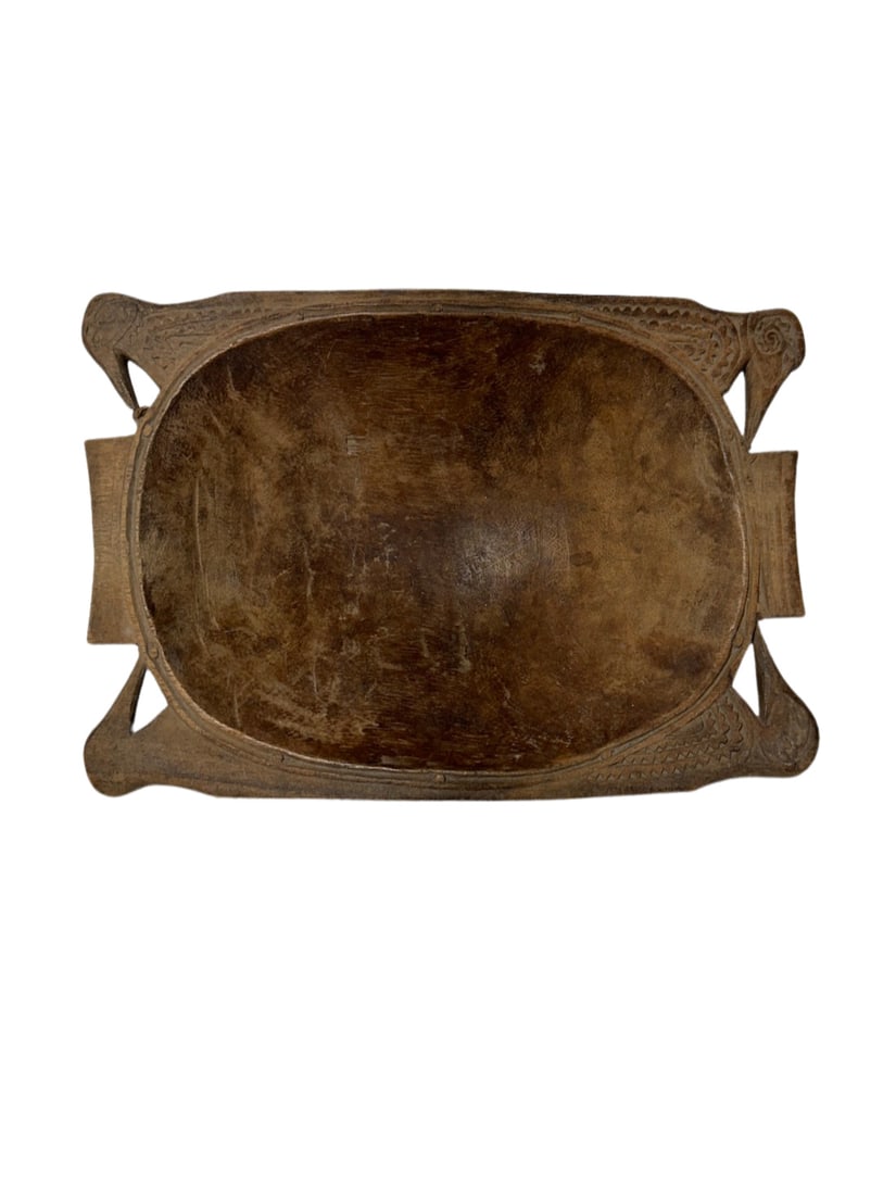 Trobriand Wood Bowl with Birds, Lague Village, Kitawa Island (1 of 6)