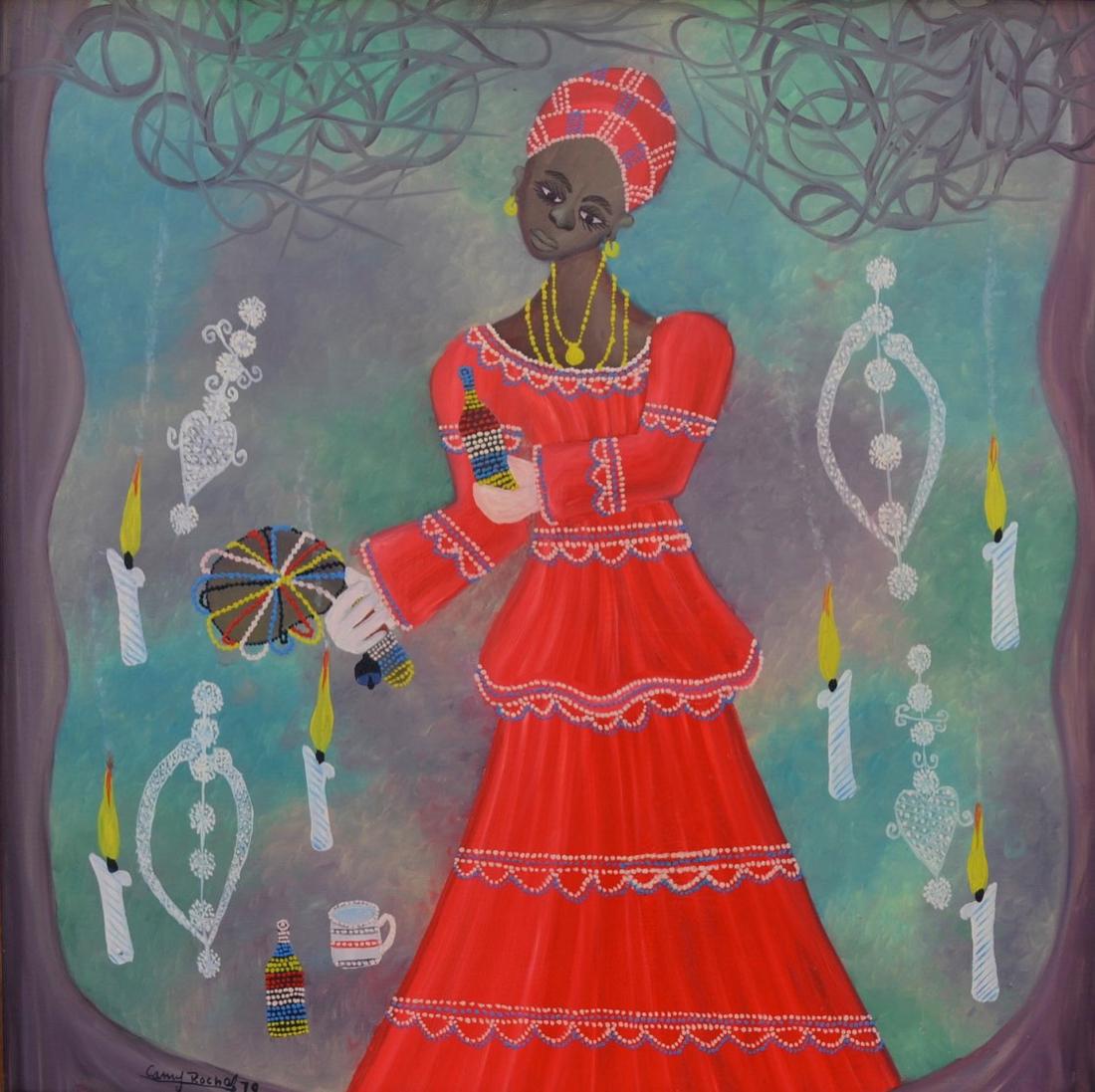 Camy Rocher (Haitian) Ceremony for Erzulie, 1979, Haiti (1 of 2)