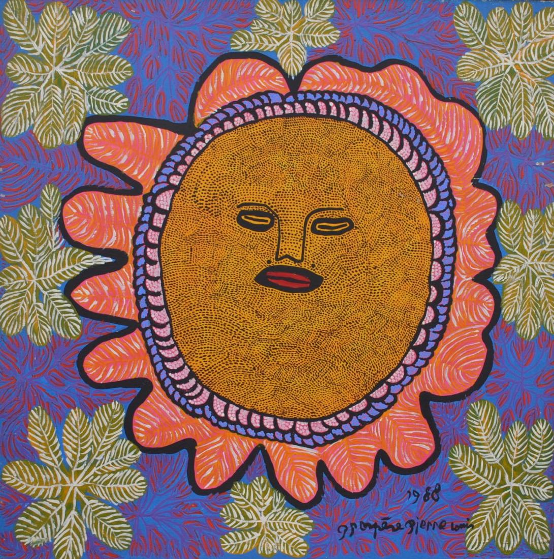 Prosper Pierre Louis (Haitian) Sun, 1988, Saint Soleil (1 of 2)
