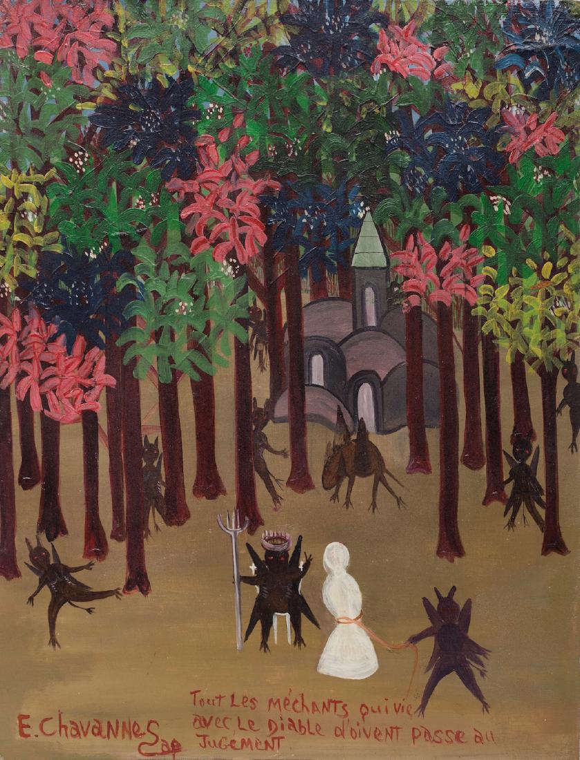 Etienne Chavannes (Haitian) Devil's Judgement, (1 of 2)