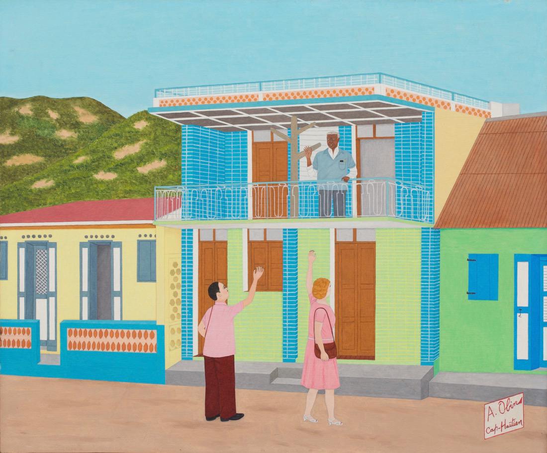 Antoine Obin (Haitian) Visiting Philome Obin, Haiti (1 of 2)