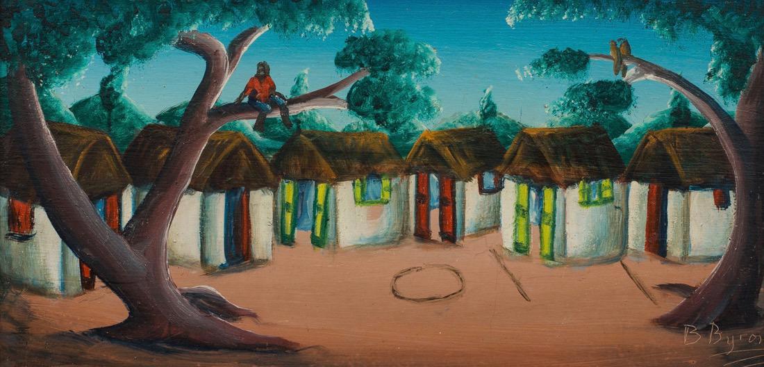 Bourmond Byron (Haitian) Circle Game, Self-taught/Folk (1 of 2)