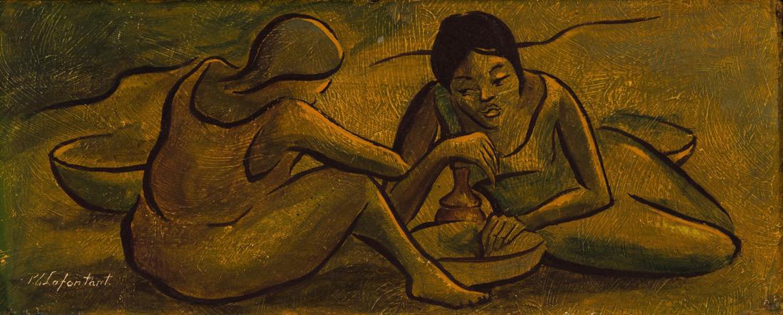 Jacques Prosper Gerard Lafontant (Haitian) Two Women, (1 of 2)