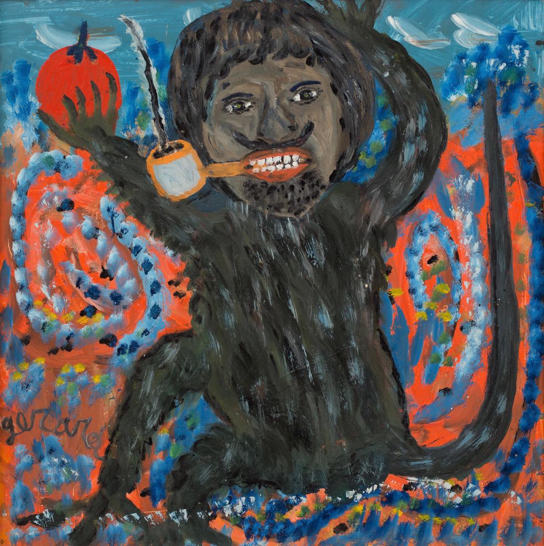 Gerard Fortune (Haitian) Carnival Reveler, c. 1980's, (1 of 2)