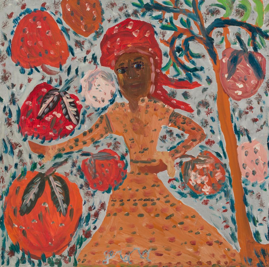 Gerard Fortune (Haitian) Picking Fruit, (1 of 2)
