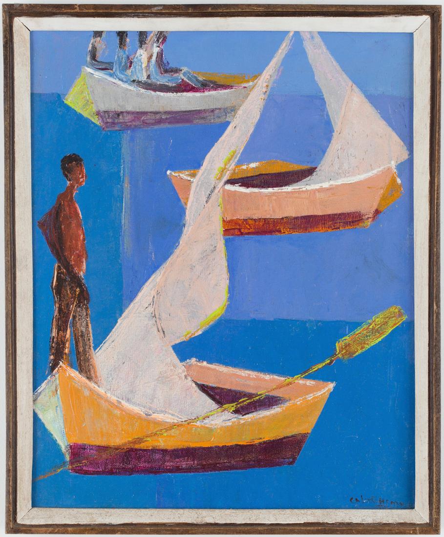 Henri Calixte (Haitian/Haiti) Sail Boats, Self-taught (1 of 1)