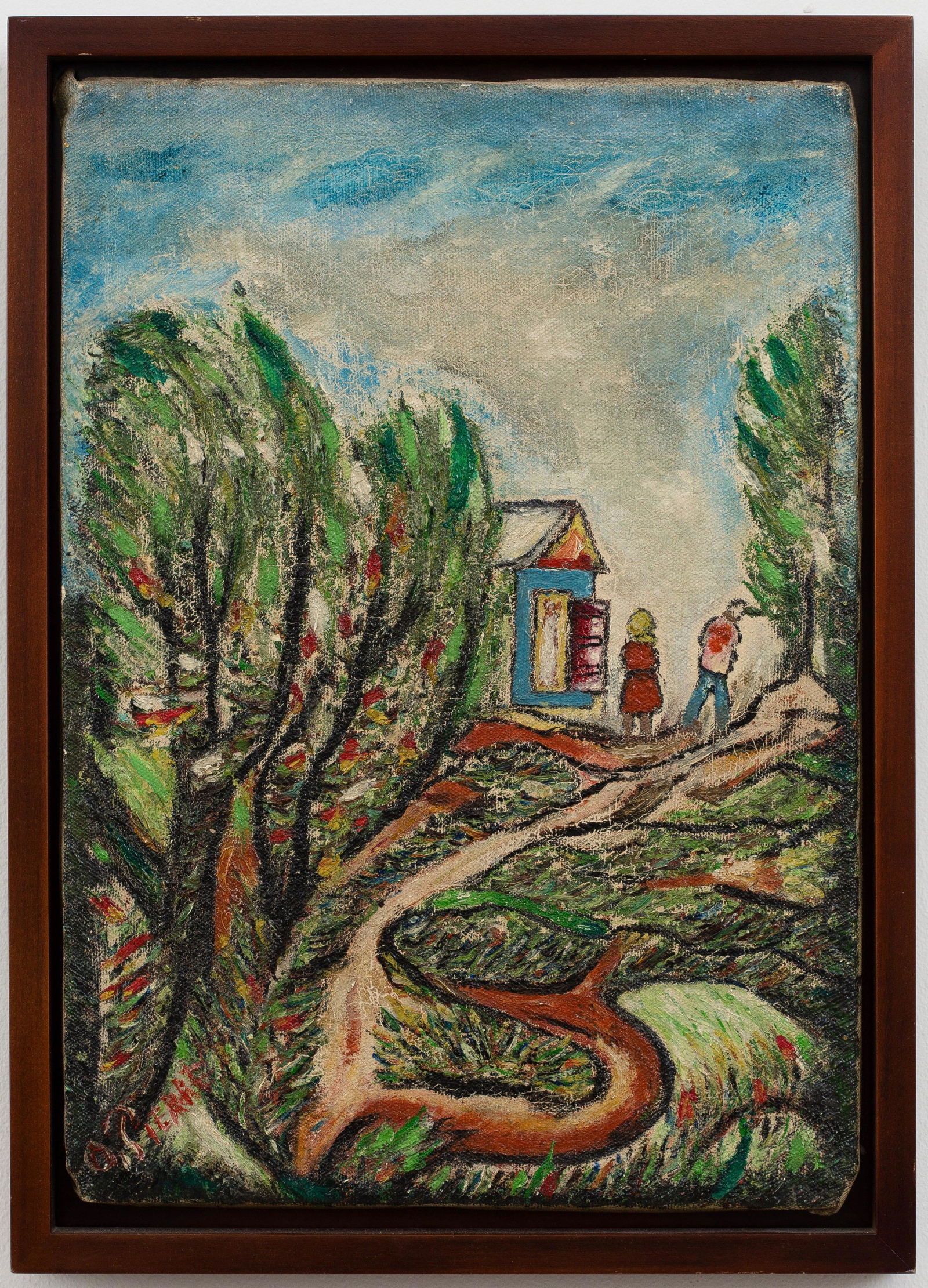 Odilon Pierre (Haitian/Haiti) Figures in Landscape (1 of 1)